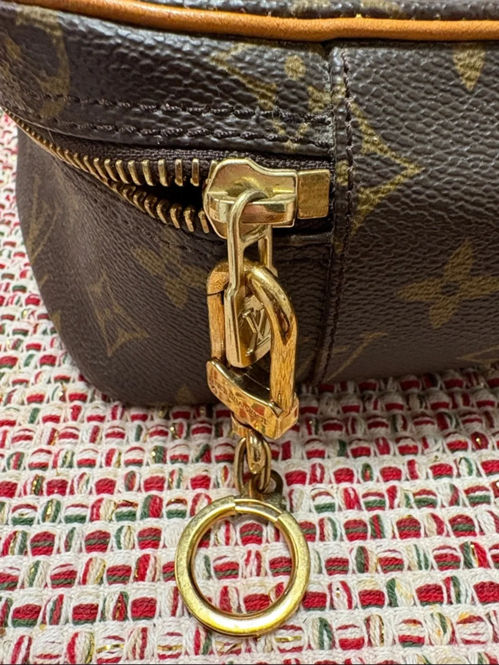 Louis Vuitton Monogram Canvas Toiletry Pouch in Brown and Tan - Picture 9 of 16